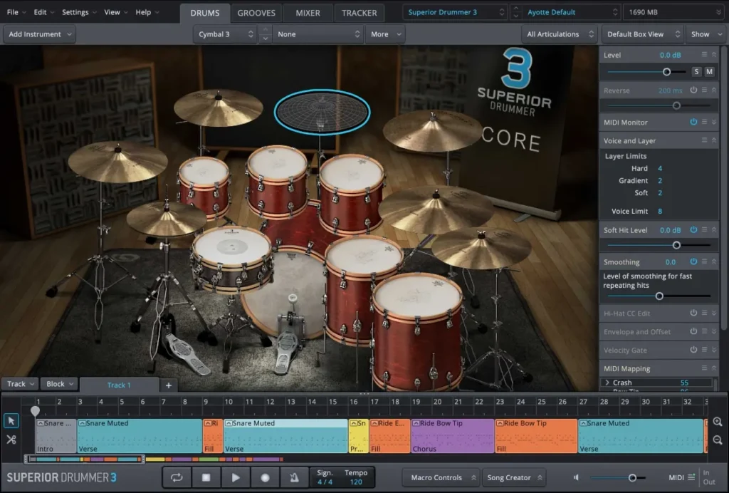 Toontrack – Superior Drummer 3 Torrent v3.4.1 + Sound Library STANDALONE, VSTi, VSTi3, AAX, AU x64 [Win, Mac]