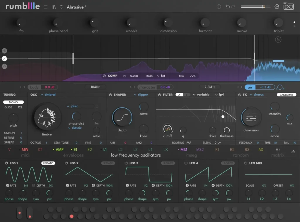 UVI – Rumble Torrent v1.0.0 STANDALONE, VST3, AAX [Win]